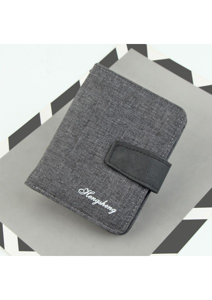 Erkek Cüzdan Kısa Çoklu Kart Yuvası Moda Rahat Cüzdan Çoklu Kart Yuvası Büyük Kapasiteli Yeni Üç Katlı Bozuk Para Cüzdanı (Yurt Dışından)