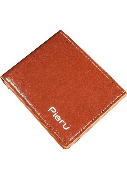 Vintage Erkek Cüzdan Pu Deri Kısa Cüzdan Erkek Küçük Çanta Kart Tutucu Bozuk Para Cüzdanı Para Çanta Düz Renk Para Klip Hediyeler (Yurt Dışından)