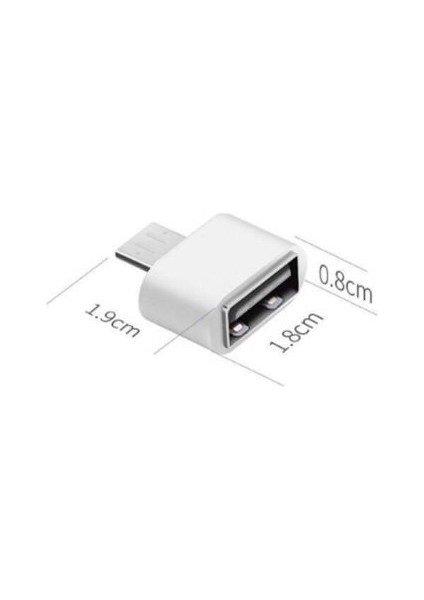 Usb-C Android Otg Adaptör Tip C Dönüştürücü Erkek - Dişi Adaptör (Yurt Dışından)