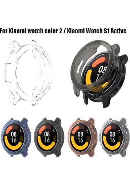 Xiaomi Izle Color2 Kılıf Koruyucu Kılıf Kabuk Çerçeve Mi Izle S1 Aktif Renk 2 Akıllı Saat Koruyucu Tampon Kapak (Yurt Dışından)