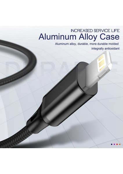 2m 3m USB Kablosu Hızlı Şarj iPhone 13 12 11 Pro Max x Xr 7 8 Artı 6s 6 5 Se Şarj Cihazı Veri Senkronizasyonu Cep Telefonu Kablo Tel Kablosu (Yurt Dışından) modelleri