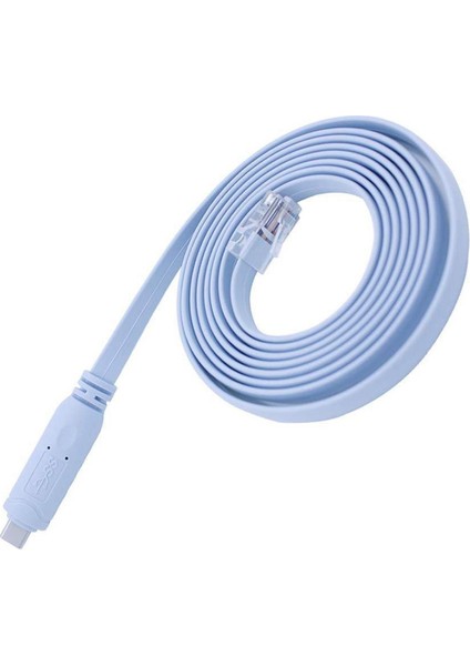 Usb'den RJ45'E Konsol Kablosu Usb'den RJ45'E Hata Ayıklama Kablosu Yönlendiriciler Dizüstü Bilgisayarlar Için Anahtarlar Adaptör Kablosu Windows Mac Linux 1.5m (Yurt Dışından)