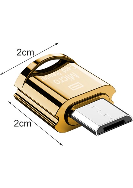 Mikro Usb/tip-C Dönüştürücü Verimli Usb'den Mikro Usb/tip-C Otg Adaptörüne Dönüştürücü Kart Okuyucu (Yurt Dışından)