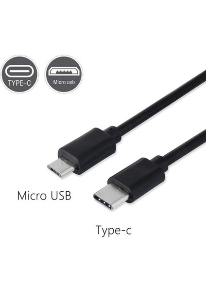 Tip C (Usb-C) Mikro USB Erkek Senkronizasyon Şarj Otg Şarj Kablosu Kablosu Adaptörü Telefon Huawei Samsung Usbc Tel (Yurt Dışından)