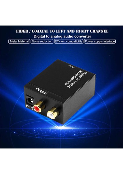 Optik Fiber Koaksiyel Toslink Dijitalden Analoga Ses Dönüştürücü Adaptörler Rca L/r (Yurt Dışından) fırsatları