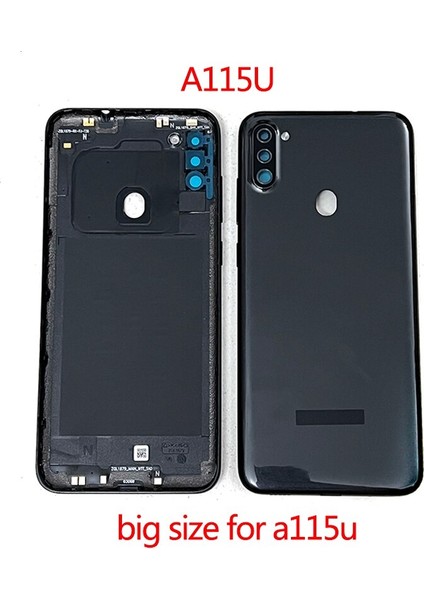 Orijinal A11 Kabuk Samsung Galaxy 2020 Için A115 A115U Telefon Arka Konut Arka Kapak Şasi Arka Panelli Kapı + Kamera Lens (Yurt Dışından)