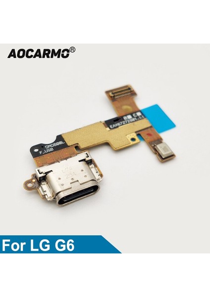 Aocarmo Tip-C USB Şarj Dock Şarj Portu Flex Uzatma Kablosu Mikrofon Mikrofon Lg G6 H870 G600 VS988 (Yurt Dışından)