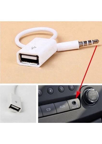 Evrensel Araba Mp3 3.5mm Erkek Aux Ses Fişi Jakı USB 2.0 Kadın Dönüştürücü Kablosu Kulaklık Kablosu Yüksek Kaliteli Pvc Araba Için (Yurt Dışından) indirimleri