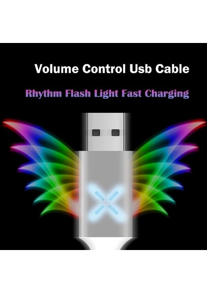 Ses Kontrolü Dans LED Mikro USB Kablosu Andriod Type-C Kablo Için Hızlı Şarj Kablosu (Yurt Dışından) indirimleri