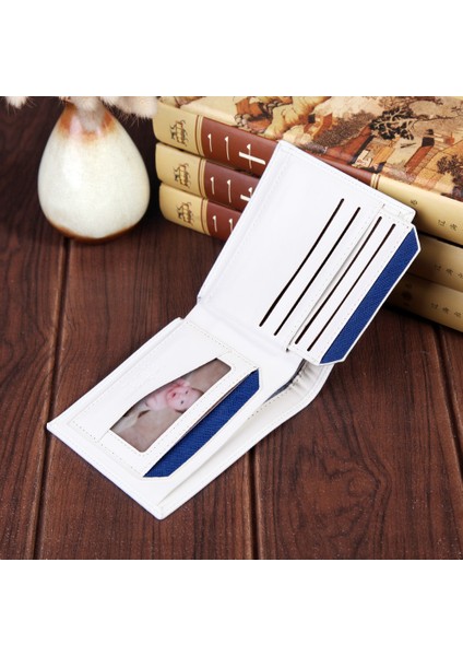 Erkek Kısa Cüzdan Kontrast Renkli Çok Fonksiyonlu Kart Sahibi Ehliyet Cüzdanı Erkek Dolar Klipsi Fabrika Koyabilirsiniz (Yurt Dışından) fırsatları