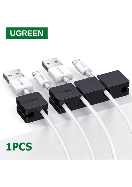 Ugreen Kablo Klipsi Organizatör Silikon USB Kablo Sarıcı Esnek Kablo Yönetimi Klipleri Kablo Tutucu Fare Kulaklık Kulaklık (Yurt Dışından)