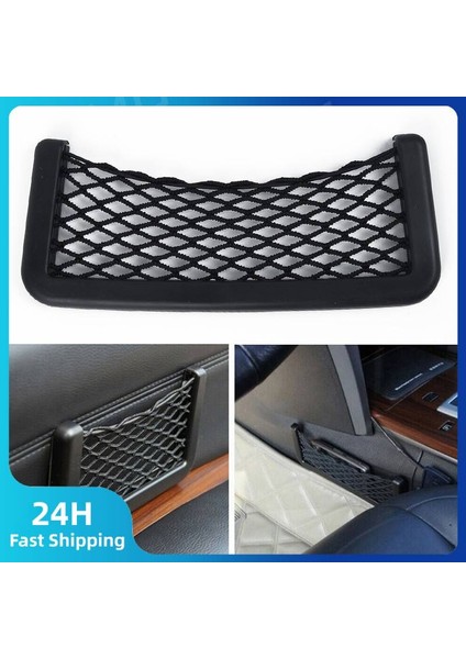 Adet Araba Ağı Çantası Elastik Yan Kapı Depolama Cep Telefonu Tutucu Organizatör Büyük Cepler Iç Aksesuarları Yüksek Kalite 20*8cm (Yurt Dışından)