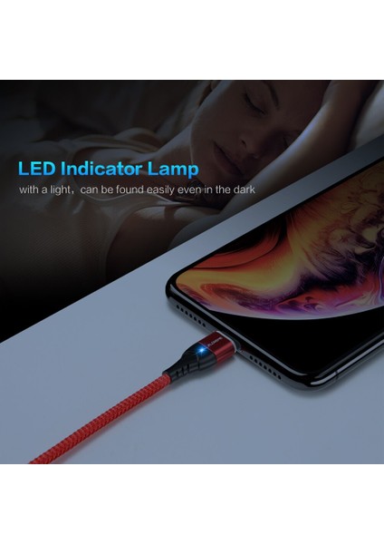 Floveme 3A Manyetik USB Kablosu iPhone Mikro USB C Tipi Kablo Hızlı Şarj Mıknatıslı Şarj Cihazı Mikro USB Kablosu Samsung Xiaomi Için (Yurt Dışından)