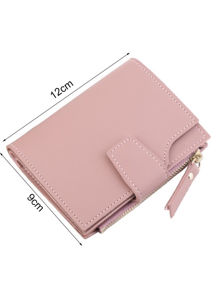 Cüzdan Fermuar Fotoğraf Tutucu Düz Renk Engelleme Lüks Kart Tutucu Organizatör Kadınlar Için (Yurt Dışından) indirimleri