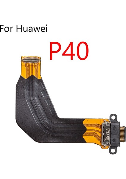 USB Şarj Huawei P40 Lite P30 P20 Pro P10 P9 Artı Şarj Dock Bağlantı Noktası Kurulu Mikrofon Mikrofon Flex Kablo (Yurt Dışından)