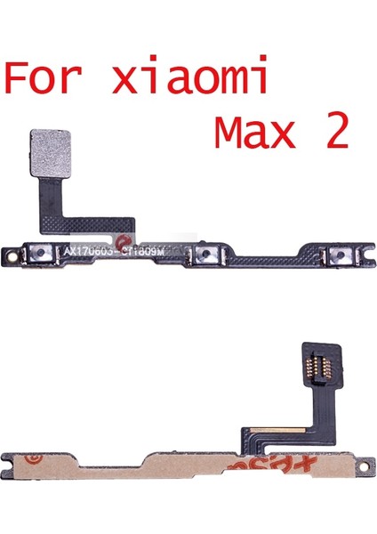 Adet Yeni Güç Açma/kapama Tuşu Ses Yan Düğme Flex Kablo Xiaomi Max Mi Max 2 Max 3 Onarım Parçaları (Yurt Dışından) modelleri