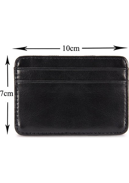 Yeni Inanılmaz Mini Sihirli Cüzdan Erkekler Için Kımlık Kredi Kartı Tutucu Küçük Pu Deri Debriyaj Para Çantası Ince Şerit Klip Çanta Adam Kılıfı (Yurt Dışından) indirimleri