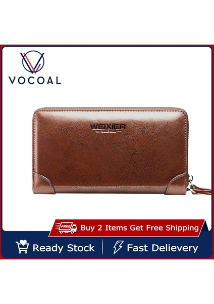Vocoal Erkekler Uzun Cüzdan Moda Cüzdan Çanta Pu Deri Çanta Büyük Kapasiteli Kart Tutucu Uzun Debriyaj Sikke Çanta Fermuar Para Çantası Erkekler Için Uzun Cüzdan Erkek Cüzdan (Yurt Dışından) fiyatları