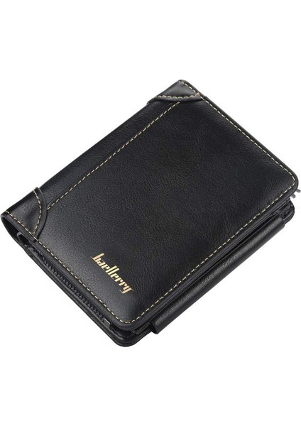 2022 Yeni Koreli Erkek Kısa Cüzdan Iş Çoklu Kart Üç Katlı Ek Bozuk Para Cüzdanı Fermuarlı Dikey Cüzdan Erkekler (Yurt Dışından) modelleri