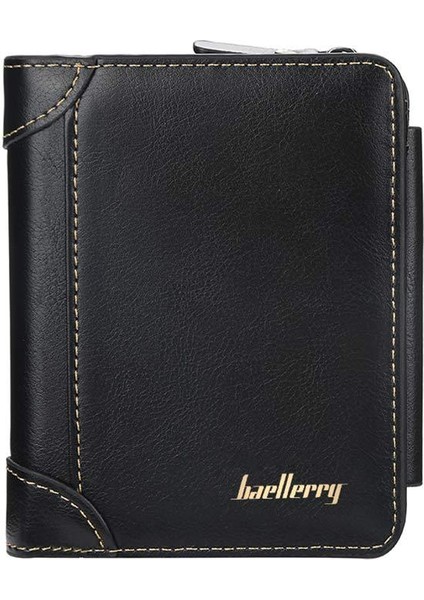 2022 Yeni Koreli Erkek Kısa Cüzdan Iş Çoklu Kart Üç Katlı Ek Bozuk Para Cüzdanı Fermuarlı Dikey Cüzdan Erkekler (Yurt Dışından) fırsatları