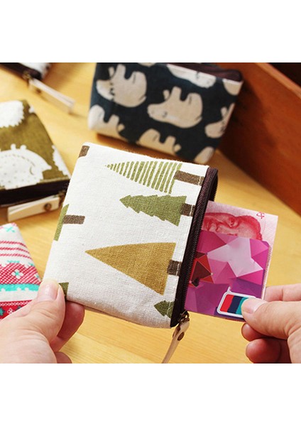 Microgood Sevimli Kadın Moda Küçük Çanta Zip Para Çanta Kılıf Tutucu Çanta Mini Cüzdan (Yurt Dışından)