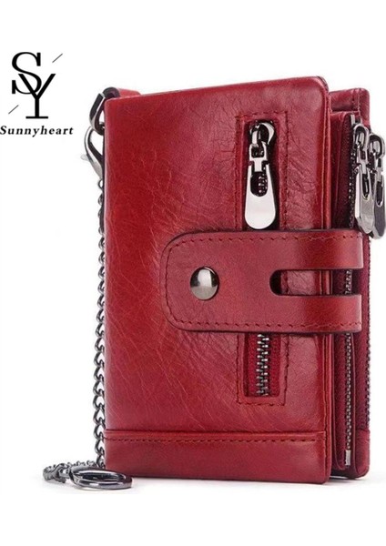 Sunnyheart Erkek Cüzdan Hafif Çok Fonksiyonlu Güçlü Fermuarlı Cüzdan (Yurt Dışından)