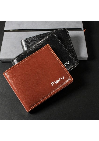 Retro Erkek Cüzdan Lüks Iş Cüzdan Pu Deri Bilet Klipsi Kart Tutucu Para Çanta Sikke Çanta Lychee Desen Kart Tutucu Çanta (Yurt Dışından) fiyatları