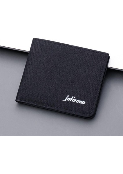 Tuval Erkek Cüzdan Siyah/mavi/gri Kartlıklı Cüzdan Erkek Para Çantası Kısa Kimlik/fotoğraf Tutucu 2022 Erkek Çanta Kredi Kartı Durumda Çanta (Yurt Dışından)