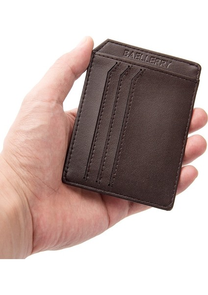 Mini Cüzdan Erkekler Süper Ince Kart Sahibinin Yüksek Kalite Basit Hiçbir Fermuar Katı Moda Nakit Çantalar Popüler Küçük Para Çantaları (Yurt Dışından)