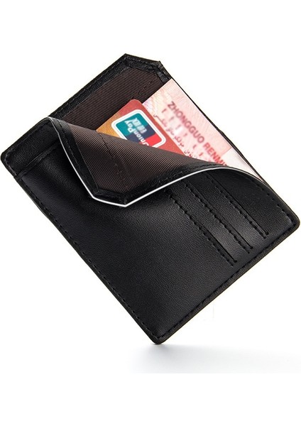Mini Cüzdan Erkekler Süper Ince Kart Sahibinin Yüksek Kalite Basit Hiçbir Fermuar Katı Moda Nakit Çantalar Popüler Küçük Para Çantaları (Yurt Dışından)