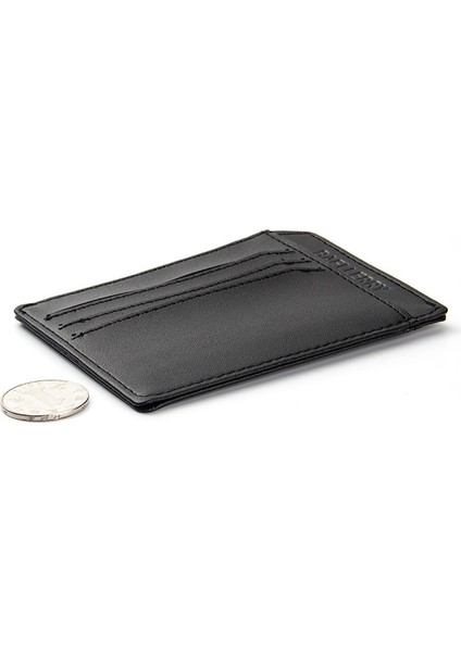 Mini Cüzdan Erkekler Süper Ince Kart Sahibinin Yüksek Kalite Basit Hiçbir Fermuar Katı Moda Nakit Çantalar Popüler Küçük Para Çantaları (Yurt Dışından)