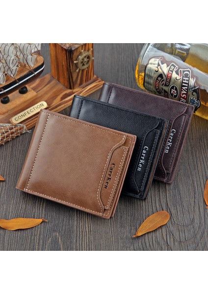 2019 Yeni Cüzdan Erkek Kısa Gençlik Cüzdanı Çok Fonksiyonlu Yatay Ehliyet Cüzdanı Erkek Iş Cüzdanı (Yurt Dışından) fiyatları