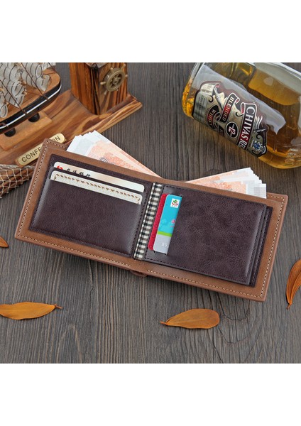 2019 Yeni Cüzdan Erkek Kısa Gençlik Cüzdanı Çok Fonksiyonlu Yatay Ehliyet Cüzdanı Erkek Iş Cüzdanı (Yurt Dışından) fırsatları