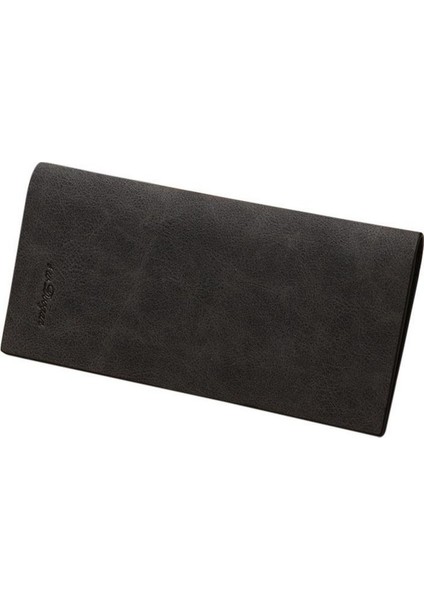 Erkekler Uzun Cüzdan Çanta Saklama Çantası Pu Vintage Ultra-Ince Yumuşak Sikke Para Kartları Için Dayanıklı (Yurt Dışından)