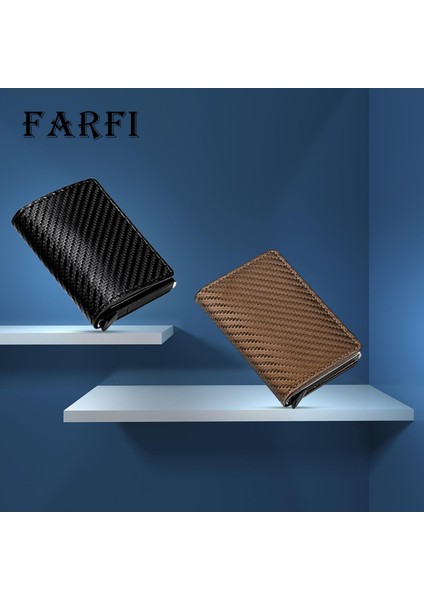 Farfi Banka Kartı Cüzdanı Rfıd Teknolojisi Hırsızlığa Karşı Çanta Kart Sahibi Kılıfı (Yurt Dışından) modelleri