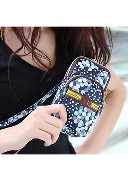 Sevimli Baskılı Telefon Kılıfı Omuz Askısı Bilek Spor Çanta Kılıfı Mini Para Cüzdanı (Yurt Dışından) modelleri