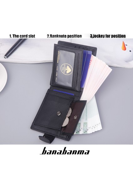 Moda Kısa Deri Erkek Cüzdan Moda Para Cebi Kart Sahibinin Erkek Çanta Basit Kaliteli Erkek Cüzdan (Yurt Dışından) modelleri
