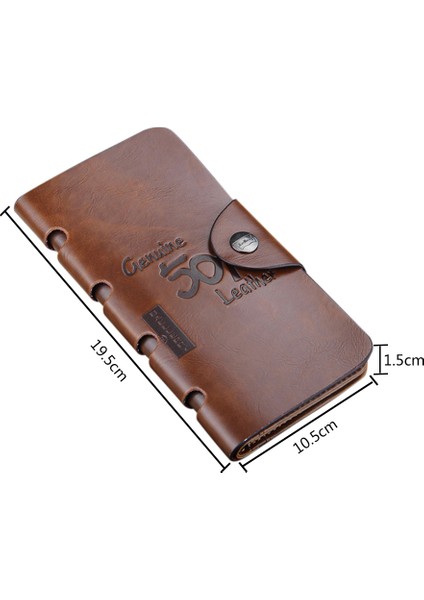 Yfashion Erkekler Pu Cüzdan Rifold Kart Tutucu Retro Çanta (Yurt Dışından) fırsatları