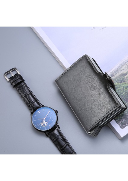 Rfıd Pop Up Kredi Kartı Tutucu Cüzdan Çok Yuvalı Güvenlik Engelleme Kartı Kılıfı (Yurt Dışından) fırsatları