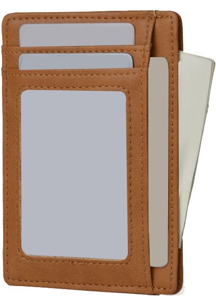 Jınbaolaı Rfid Erkek Cüzdan Küçük Deri Kredi Kartı Tutucu Iş Erkek Mini Cüzdan Bozuk Para Cüzdanı Kadın Kahverengi (Yurt Dışından) modelleri