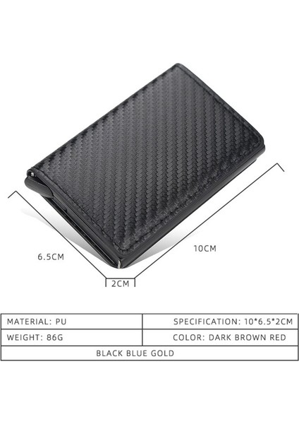 Yeni Mini Rfıd Erkek Cüzdan Karbon Fiber Kredi Kartı Tutucu Kazınmış Erkek Cüzdan Kaliteli Alüminyum Ince Popup Erkek Çantalar Cüzdanlar (Yurt Dışından) modelleri