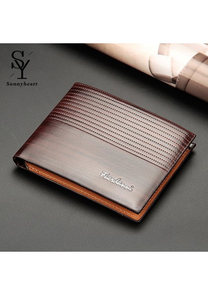 Sunnyheart Erkek Kredi Kartı Cüzdanı Kısa Stil Kabartma Alfabe Cüzdan Çanta (Yurt Dışından) indirimleri