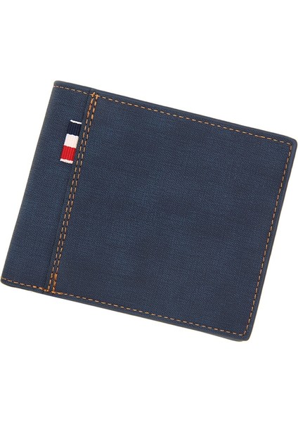 Erkek Cüzdan Para Çantası Düz Renk Deri Iş Kısa Cüzdan Ünlü Vintage Erkek Cüzdan Çanta (Yurt Dışından) indirimleri