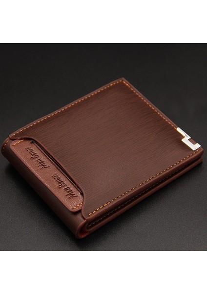 Vintage Erkek Deri Marka Lüks Cüzdan Kısa Ince Erkek Çantalar Para Klip Kredi Kartı Dolar Portomonee Carteria Dropsp (Yurt Dışından)