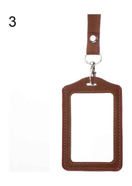 Microgood Moda Kimlik Kartı Tutucu Suni Deri Çerçeve Şeffaf Kılıf Kapak Ipi (Yurt Dışından) fiyatları