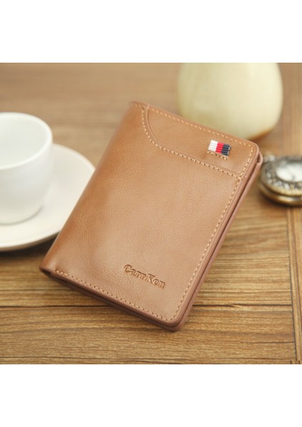 A007-2 Erkek Kısa Cüzdan Çanta Retro Erkek Cüzdan Iş Büyük Kapasiteli (Yurt Dışından) fiyatları