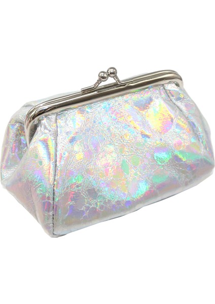 Microgood Moda Lazer Holografik Kadın Öpücük Kilit Bozuk Para Cüzdanı Kart Anahtarları Tutucu Cüzdan (Yurt Dışından) fiyatları