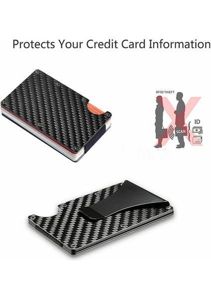 Taşınabilir Rfıd Engelleme Iş Kredi Kartı Kılıfı Ince Cüzdan Koruyucu Tutucu (Yurt Dışından) modelleri