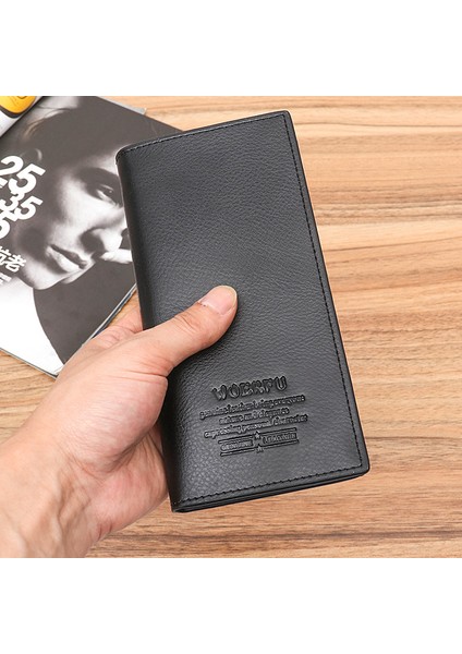Kurt Cüzdan Erkek Moda Iş Uzun Cüzdan Tek Parça Dropshipping (Yurt Dışından)