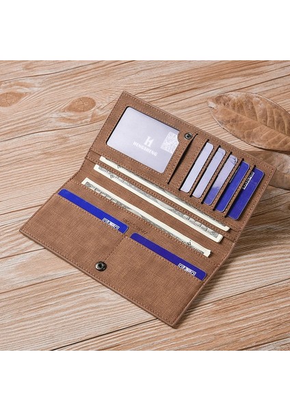 [daha Mutlu] Sıcak Satış Çantalar ve Seyahat Erkek Çantaları Cüzdanlar ve Aksesuarlar Cüzdanlar Erkekler Için Deri Ince Cüzdan Uzun Erkek Çanta Ince Erkek Kart Sahibinin 4 Renk (Yurt Dışından) fırsatları